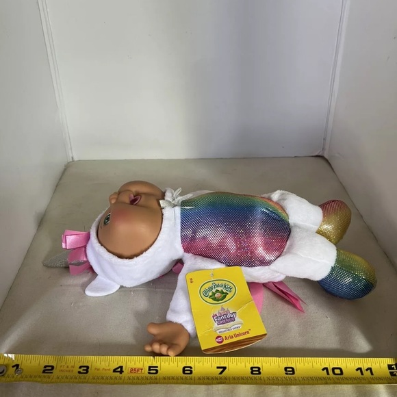 Cabbage Patch Kids Aria Unicorn Cuties White Rainbow 12" Plush Dolls CPK New - Picture 6 of 7